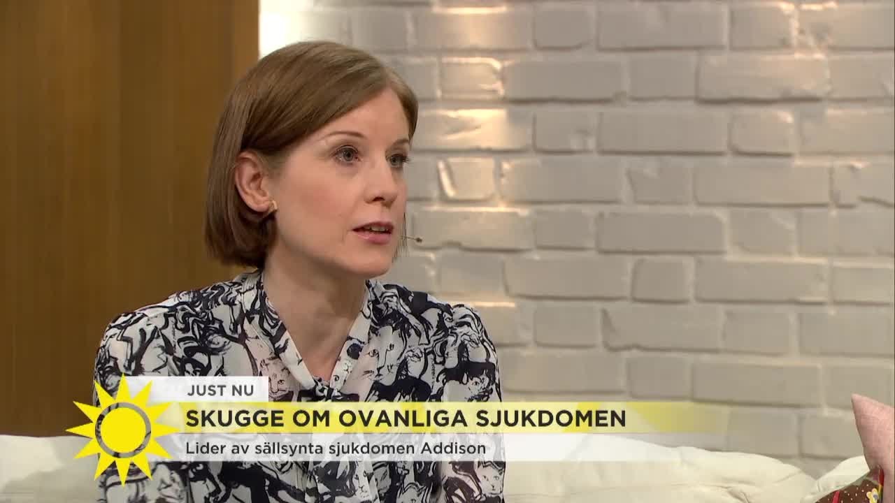 Linda Skugge om sin ovanliga sjukdom Nyhetsmorgon (TV4)