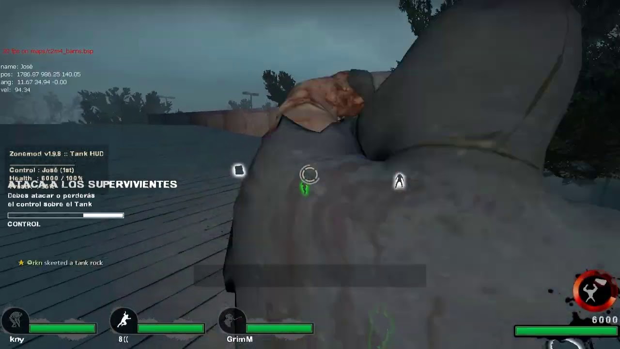 Left 4 Dead 2 Wipe Tank Vanillero 