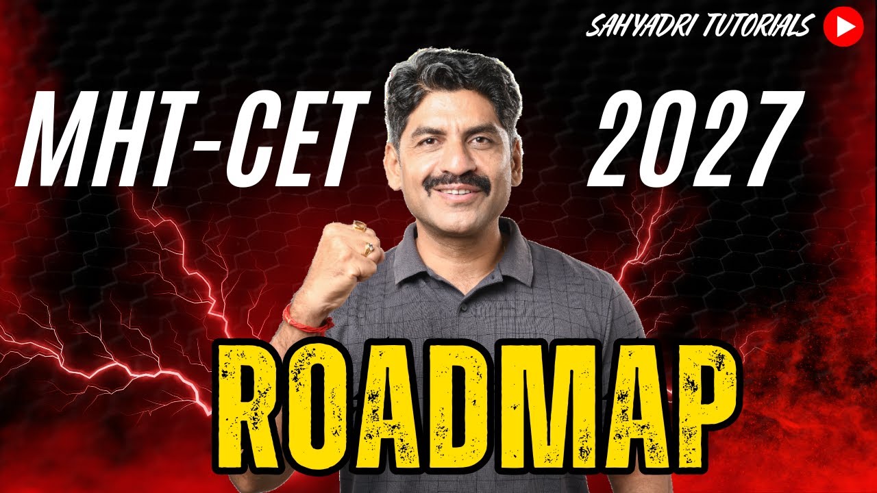 ROADMAP For MHT CET 2027 | Sahyadri Tutorials | Mahesh Sir