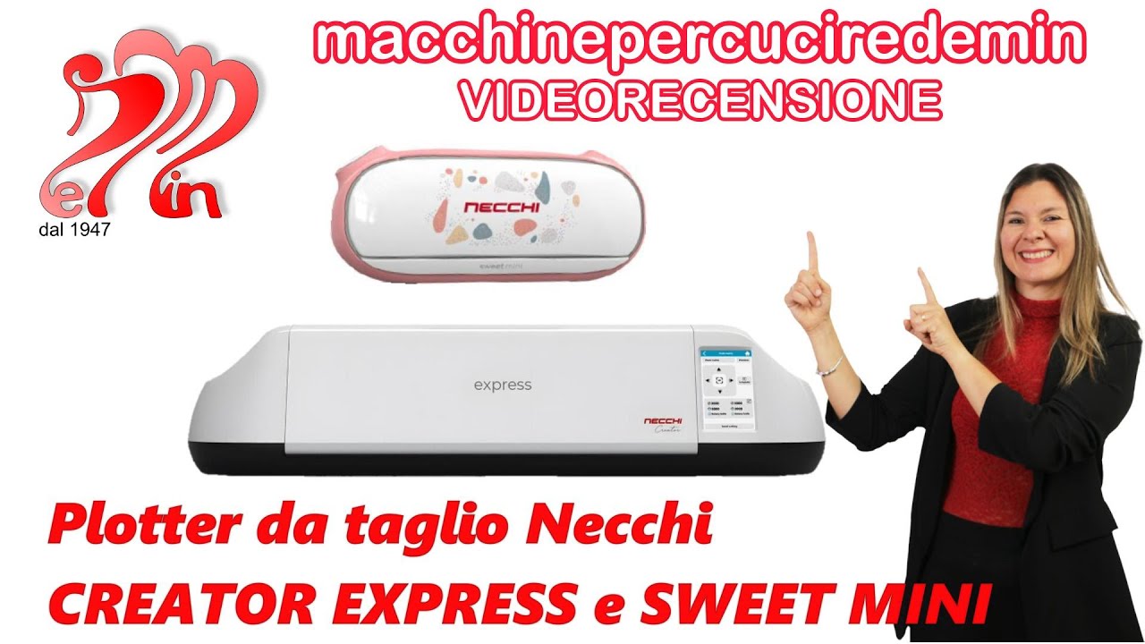 Presentazione plotter da taglio NECCHI Creator Express e Sweet Mini
