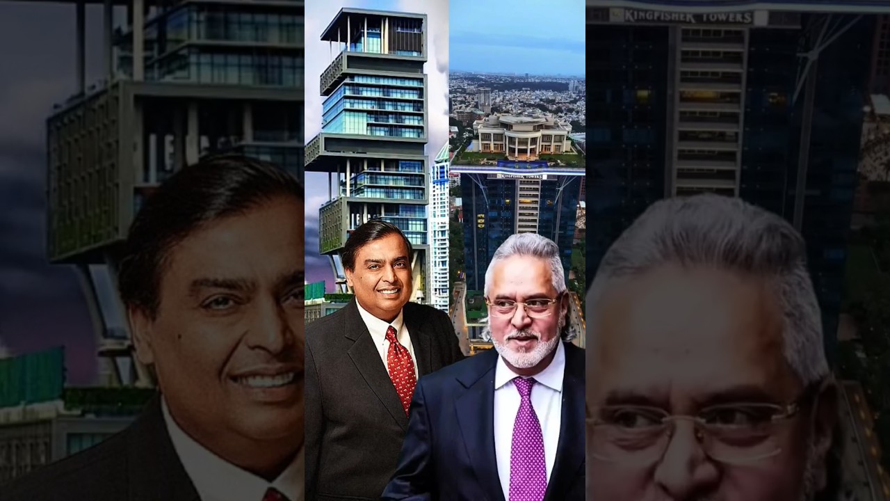 Is Vijay Mallya&rsquo;s Penthouse Richer Than Antilia? |#shorts #vijaymallya #antilia #mansion #kingfisher