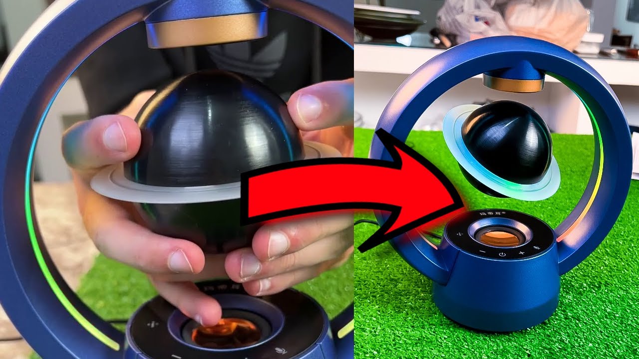 Essa caixa de som de levitação eletromagnética é INCRÍVEL 🔊