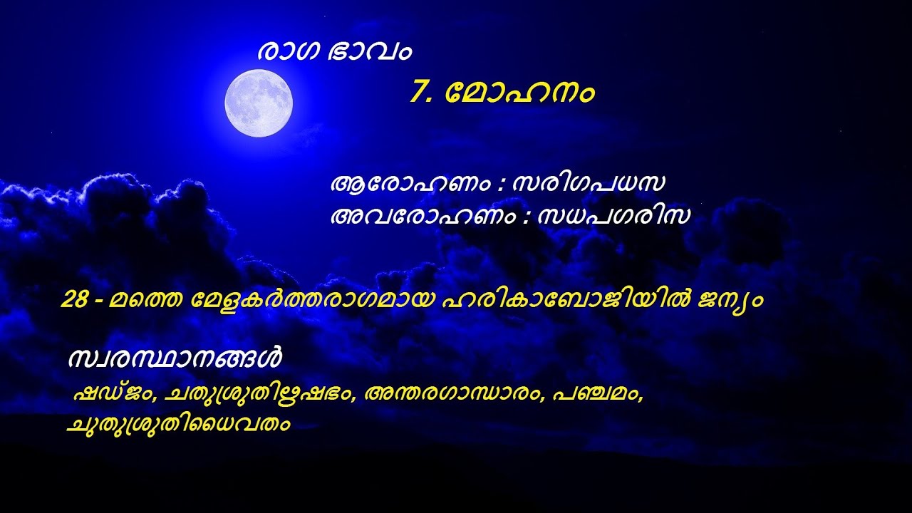 Superhit Malayalam Film Songs in Ragam Mohanam