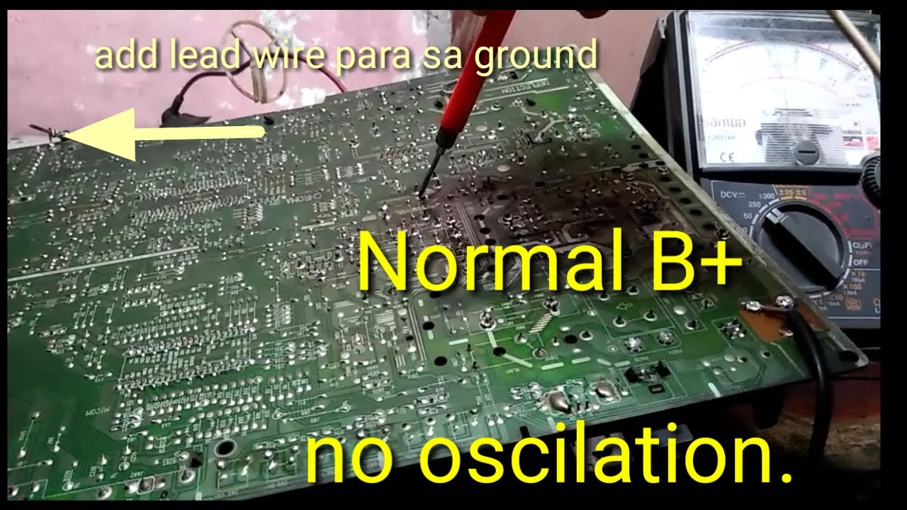 Lg crt tv good b+ no oscilation