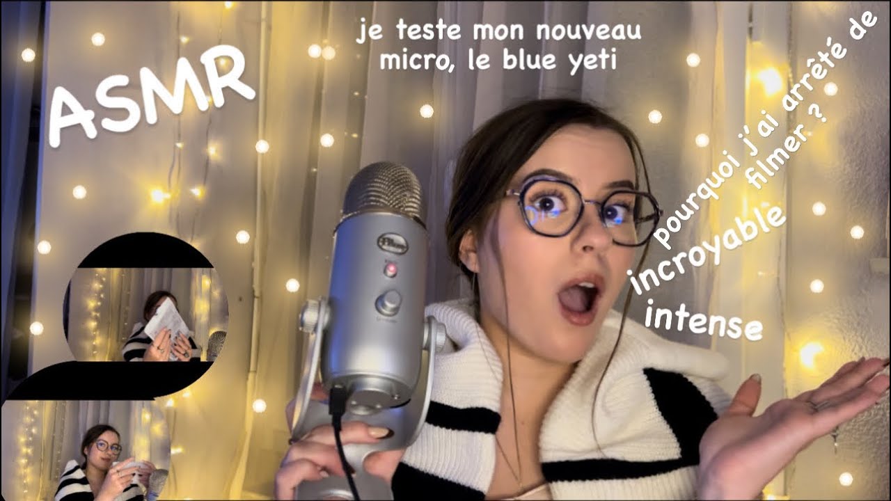 ASMR | je teste mon nouveau micro, le BLUE YETI | au menu : triggers, lids sounds, bruits de bouche✨