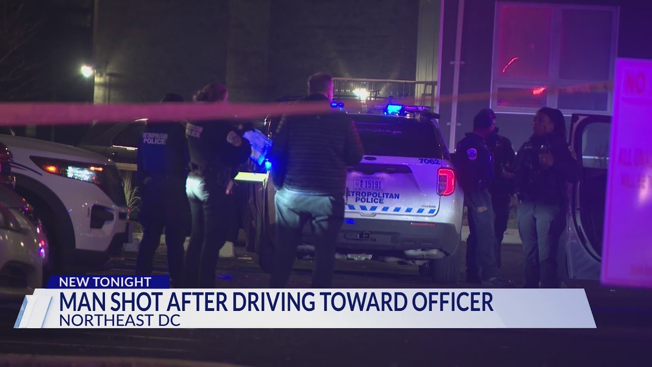 MPD: Man shot by police after driving toward officer outside DC nightclub