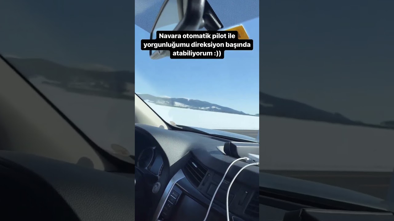 Automatic pilot of Nissan Navara. You may even sleep while the car is in drive mode. 😄