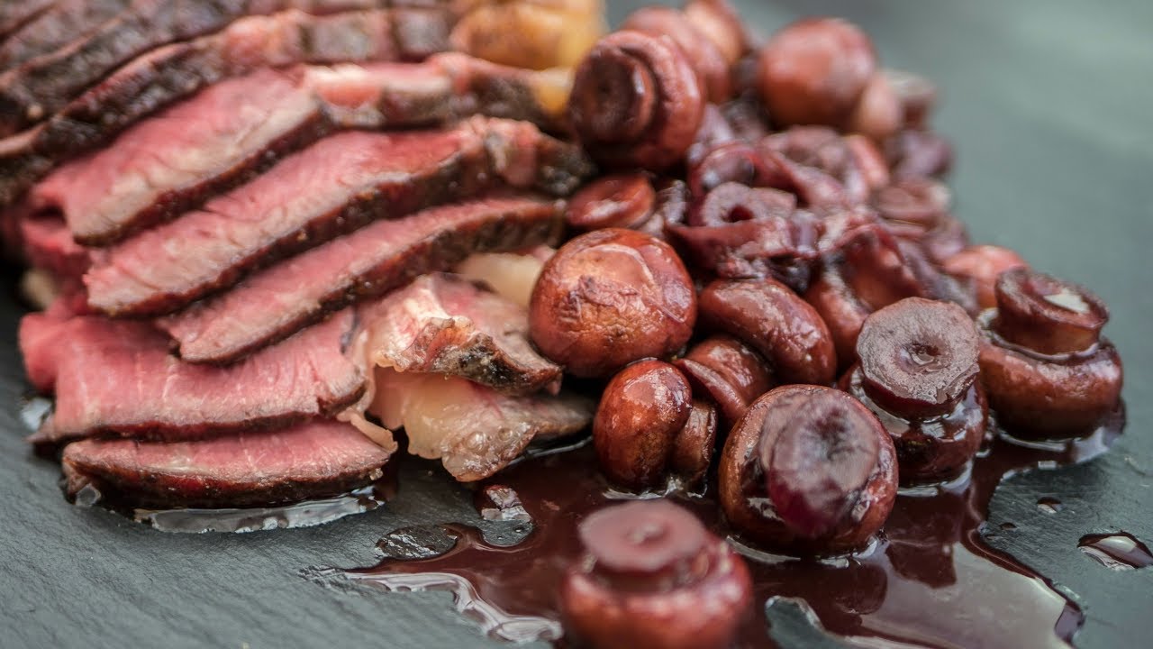 Steak grilled on Cast Iron -- Côte de Boeuf