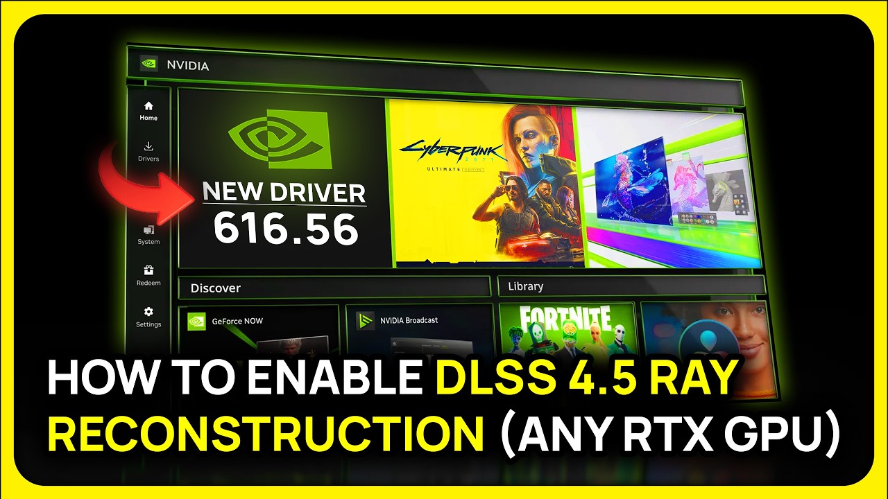 ✅ Включите DLSS 4.5 Ray Reconstruction ПРЯМО СЕЙЧАС! (Приложение Nvidia + Сравнение DLSS 4 и 4.5)