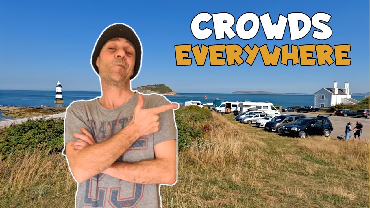 No Escape CAR CAMPING in Anglesey CROWDS Everywhere