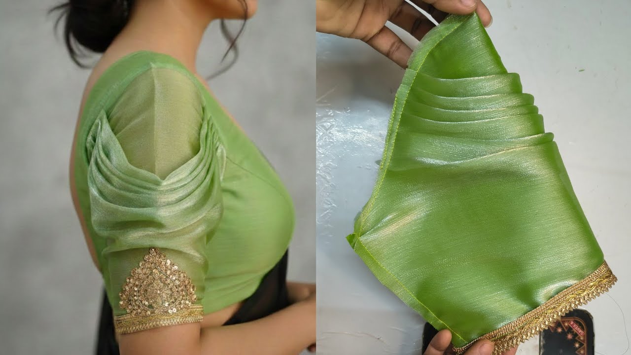 Trending sleeves design 😍||cutting✂️ and stitching full video||beautiful baju design||asteen design 