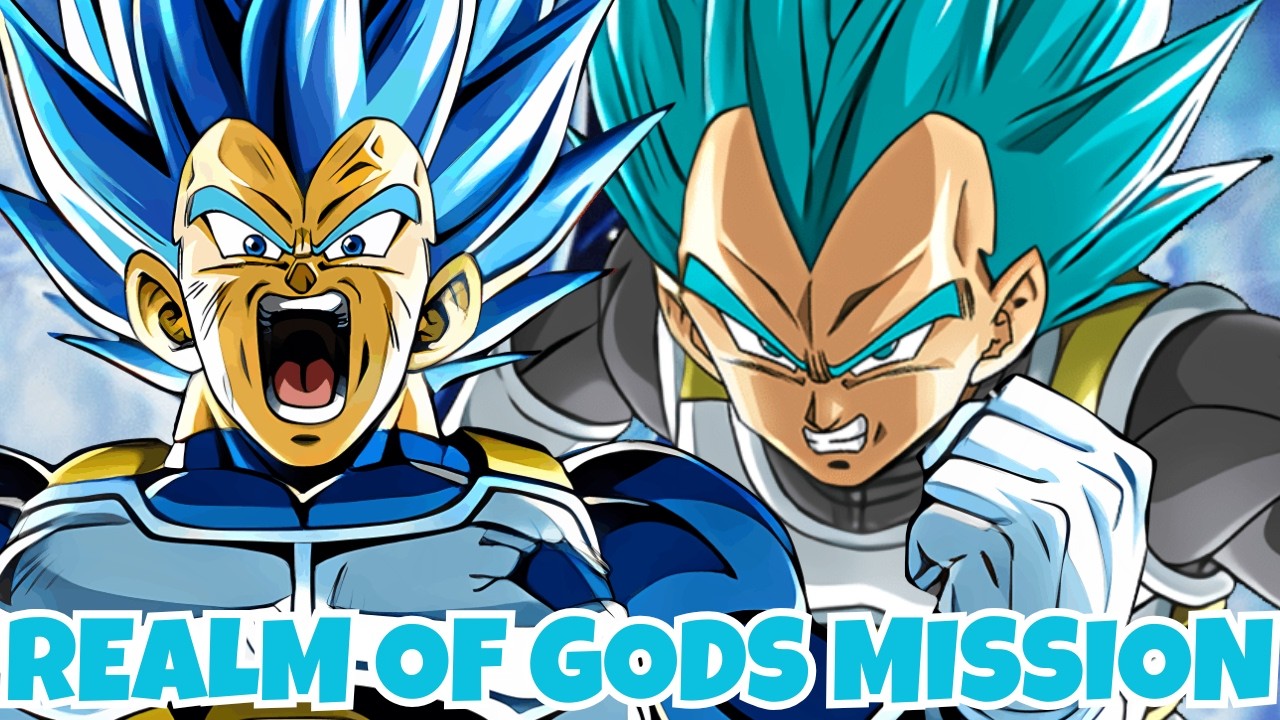 GOTTA GET STONES! REALM OF GODS EASY MISSION VS FEARSOME THROWDOWN STAGE 2! (DBZ: Dokkan Battle)