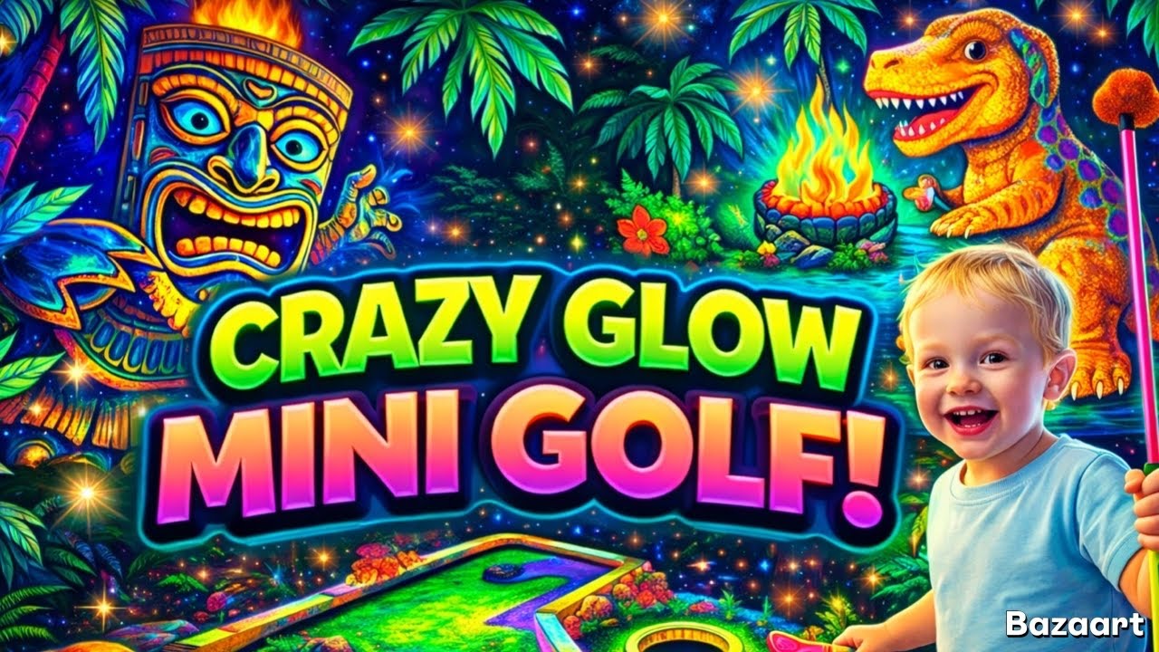 This Glow in the Dark Golf Course Was INSANE!”