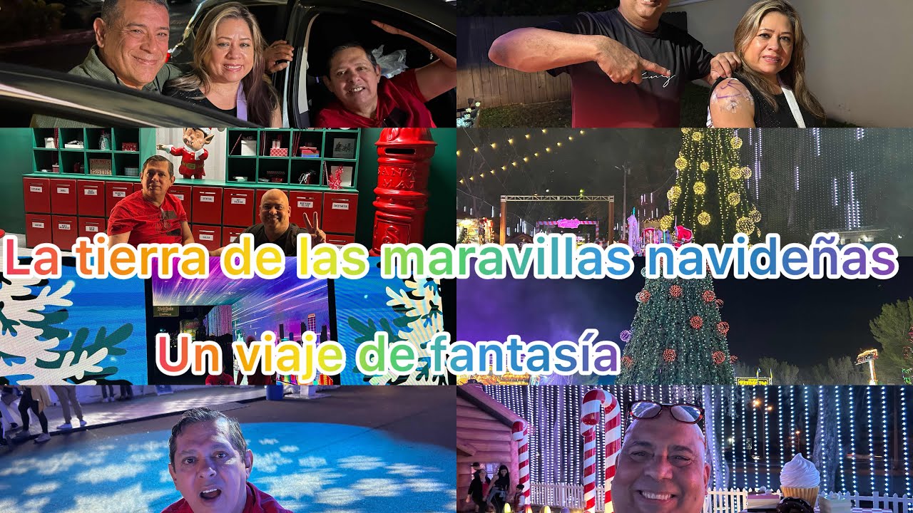 VISITANDO UN PARQUE MARAVILLLOSO DE LUCES DE NAVIDADAD