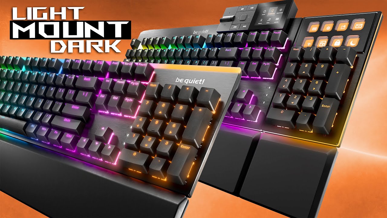 Whisper Quiet Mechanical Keyboards - Be Quiet! Dark Mount and Light Mount Gaming Keyboard Review