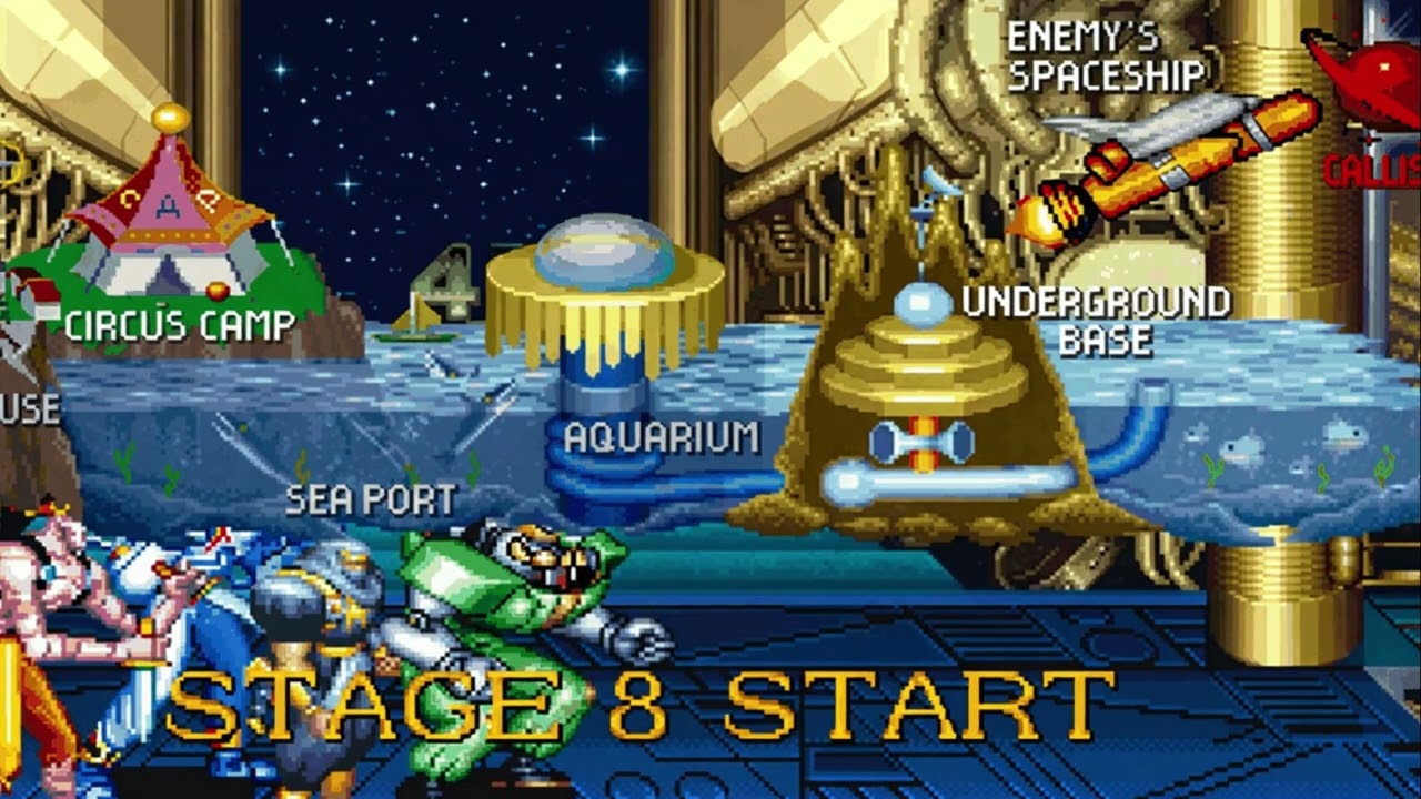 (Video Game Music) Captain Commando Stage 8 Enemy's Spaceship metal version theme
