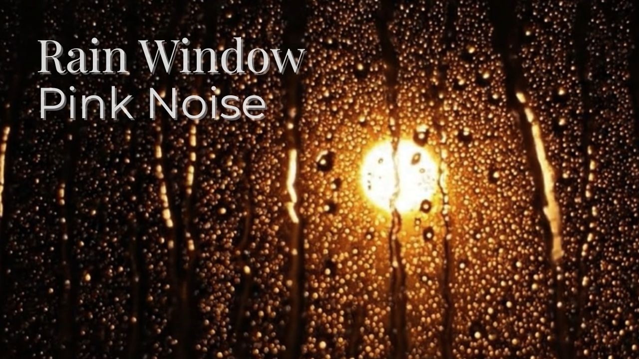 #91 Gentle Streetlight Rain on Window | Rain Sounds for Sleep | Pink Noise | 3 Hours