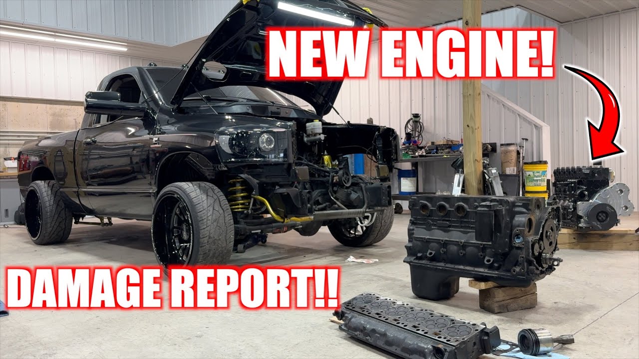 FULL DAMAGE REPORT on Our 1000HP Stock 6.7 CUMMINS!!! NEW ENGINE IS HERE!!!