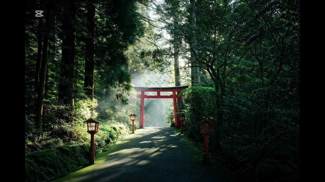 【心落ち着くbgm】森の奥に佇む神社｜ジブリのような日本の幻想風景　Ghibli-Inspired Forest Shrine | Mystical Japanese Scenery & Music
