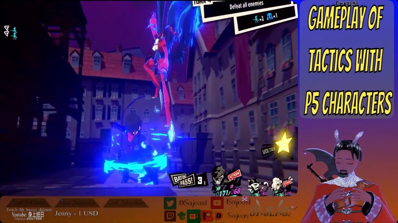 Vtuber trailer reaction to Persona 5 Tactica | Nintendo Direct 21.06.2023