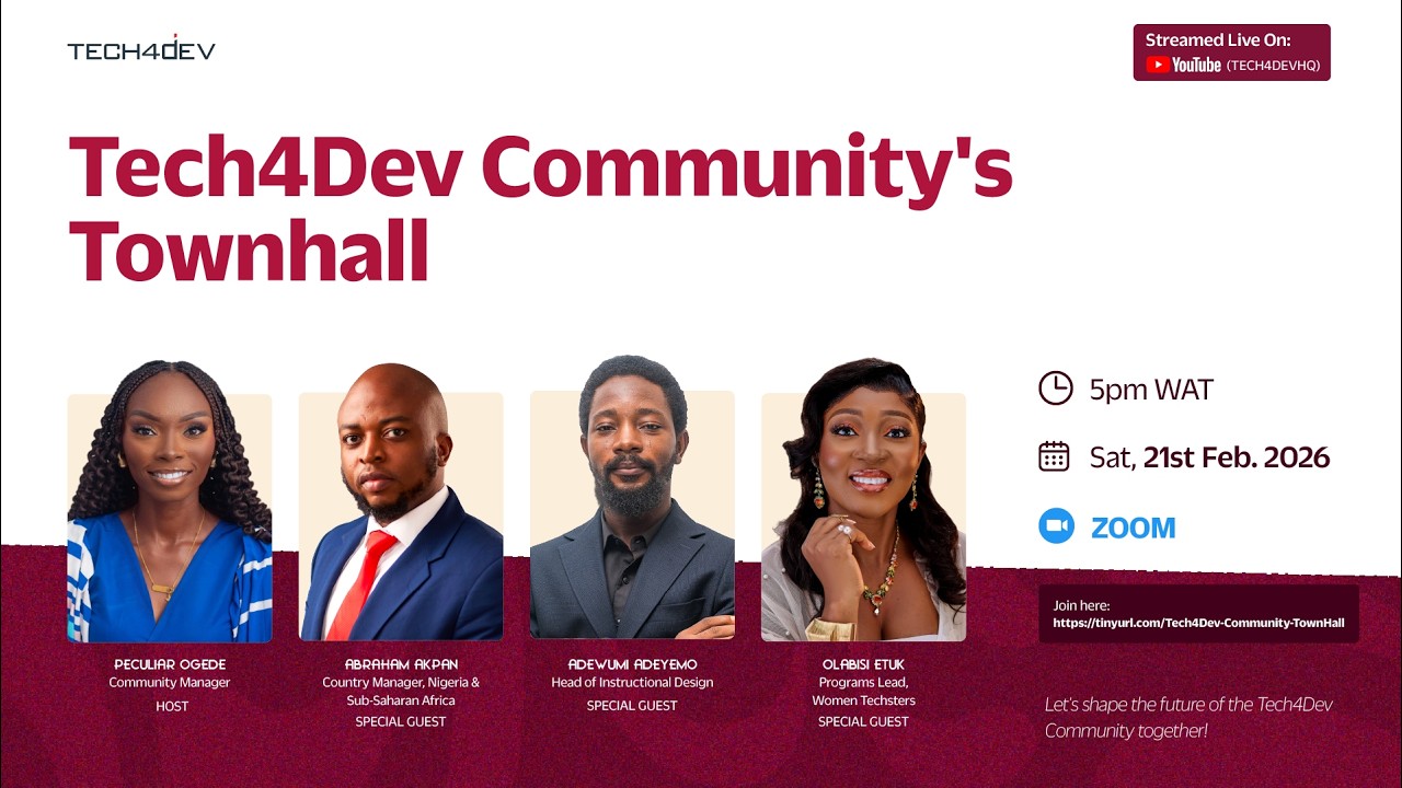 Tech4Dev Community TownHall