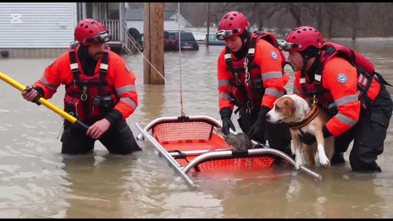 Trapped in Flood, Saved by Humanity | Real Cat & Dog Rescue Story