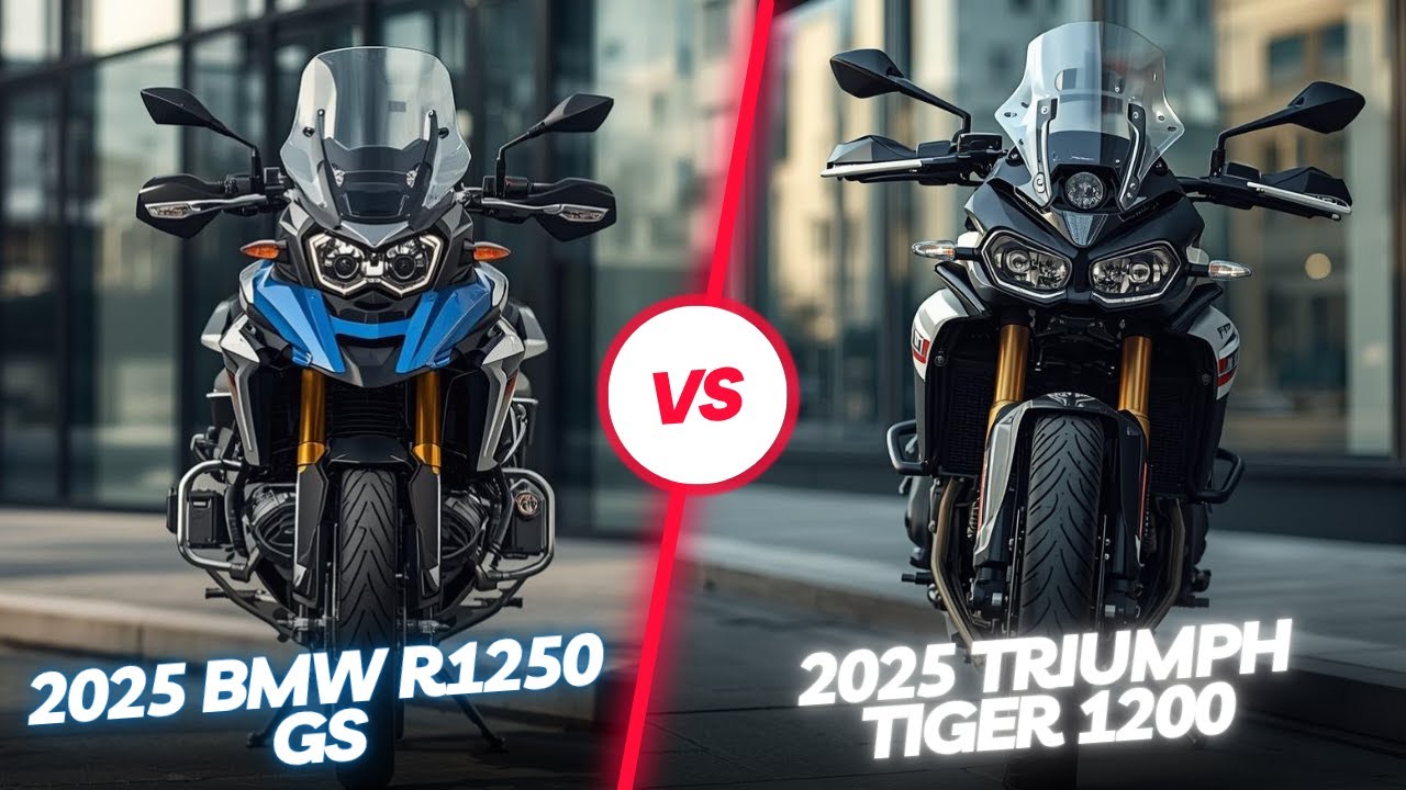Triumph Tiger 1200 2025 года против BMW R1250 GS — лучшее сравнение мотоциклов для приключений!