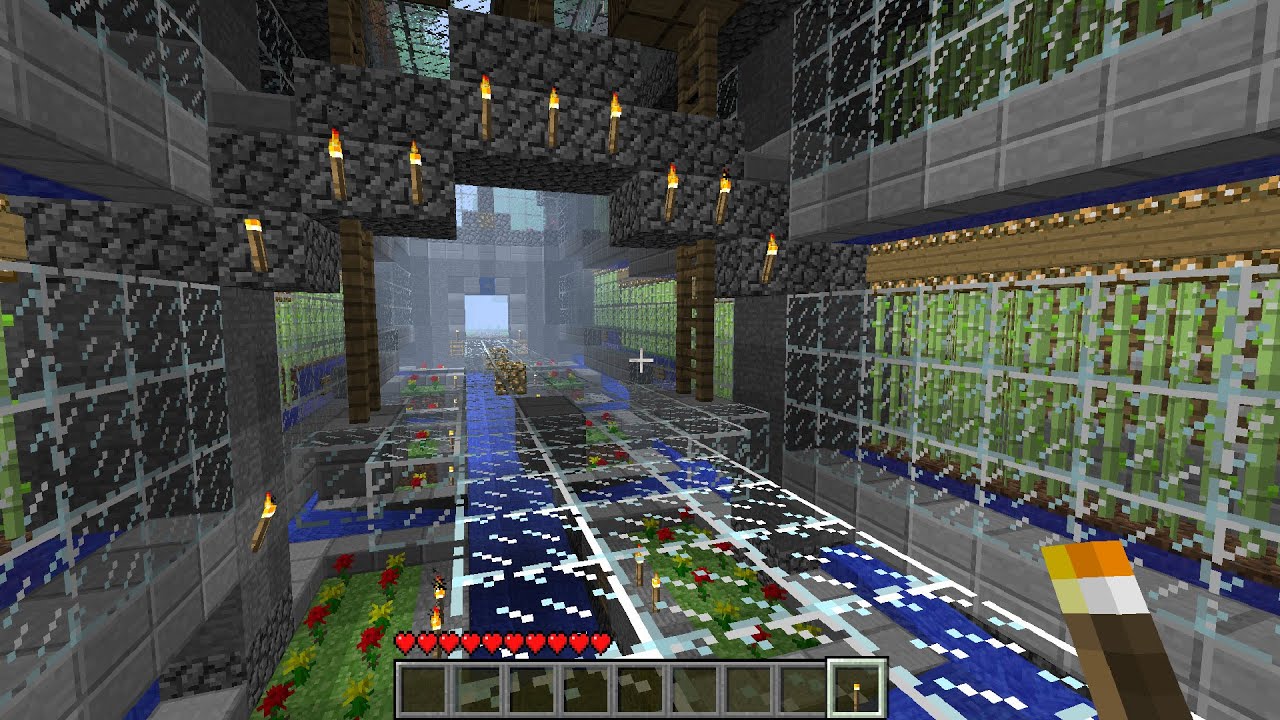 My super-automatic Sugar Cane farm in Minecraft beta 1.7.3