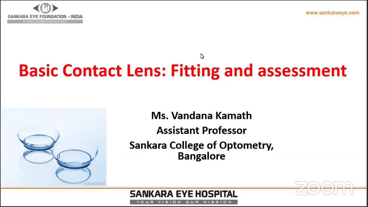 Contact Lens Fitting & Assessment, Learn from the Masters - Sankara Academy of Vision