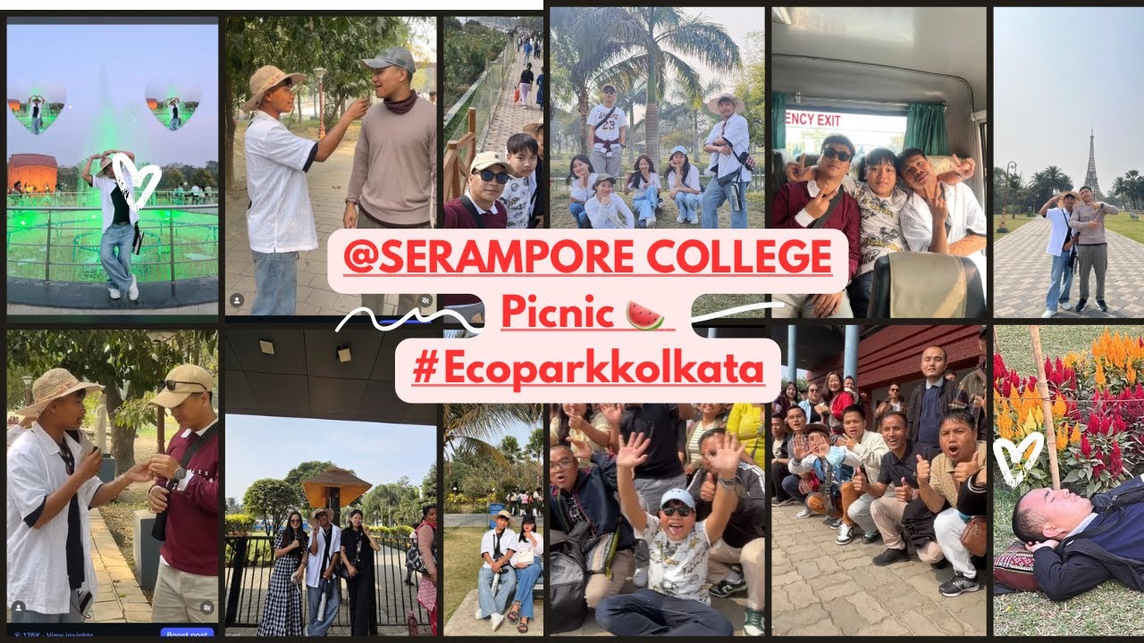 Serampore College Faculty of Theology Department Picnic to Eco Park 🌿 #ecopark #serampore 