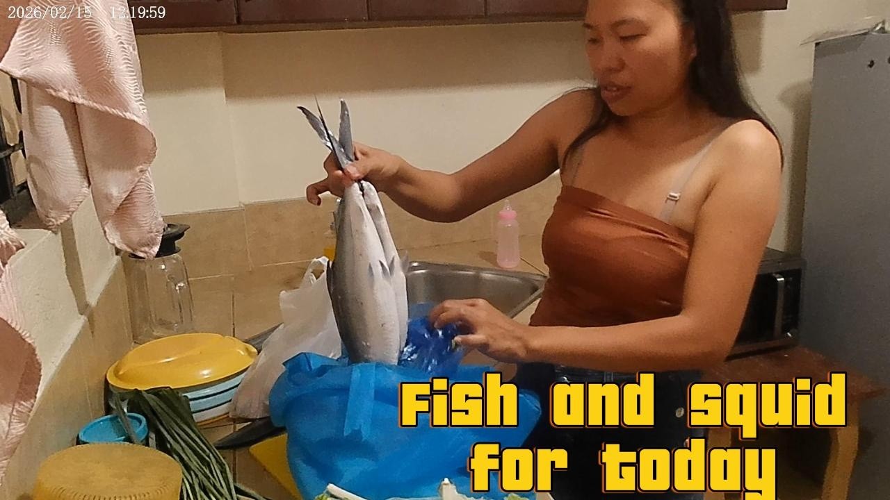 Seafood -Shrimp-Squid to eat today  Dumaguete    Daily Retired Life