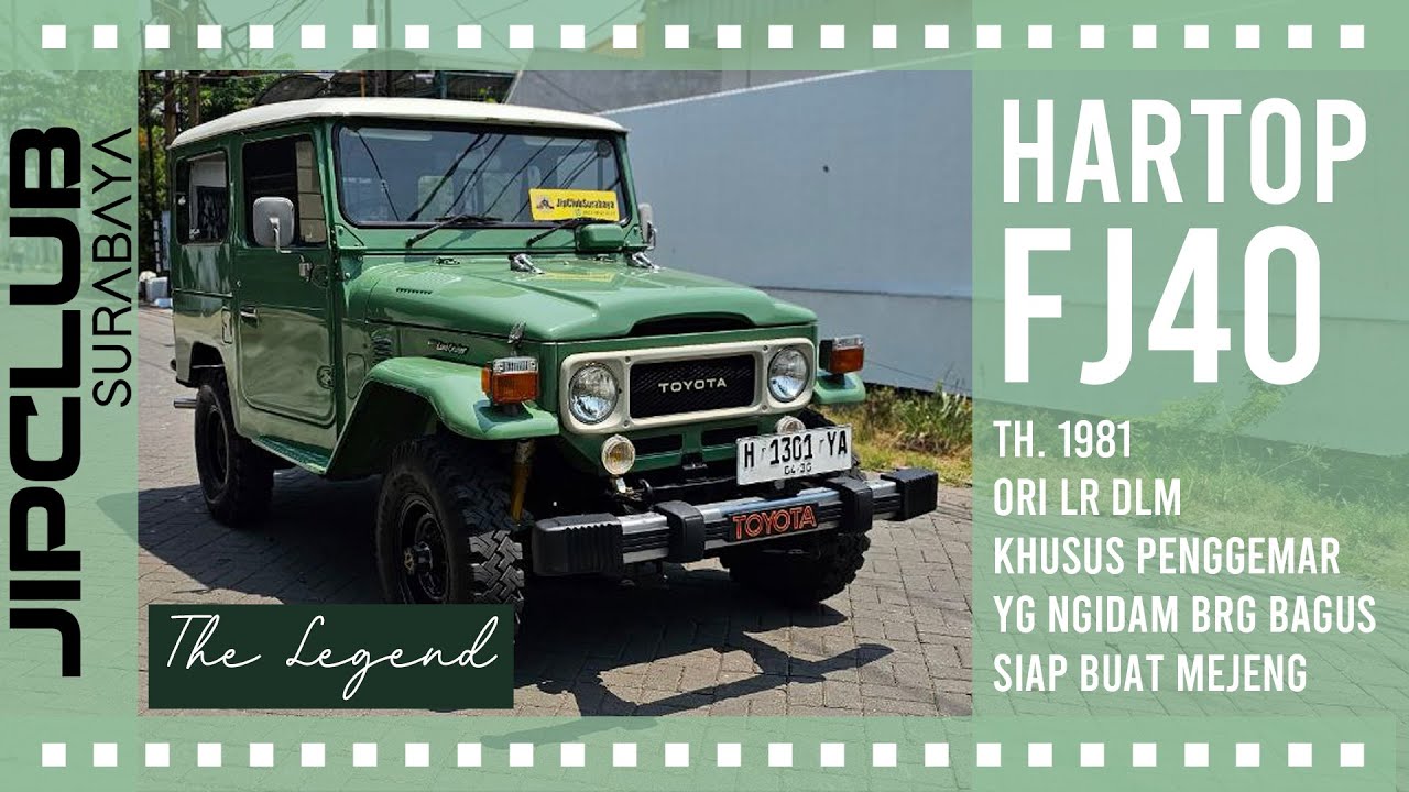 The Legend! Hartop FJ40 TH1981 ORIGINAL Luar Dalam! Khusus penggemar yg ngidam brg bagus siap mejeng