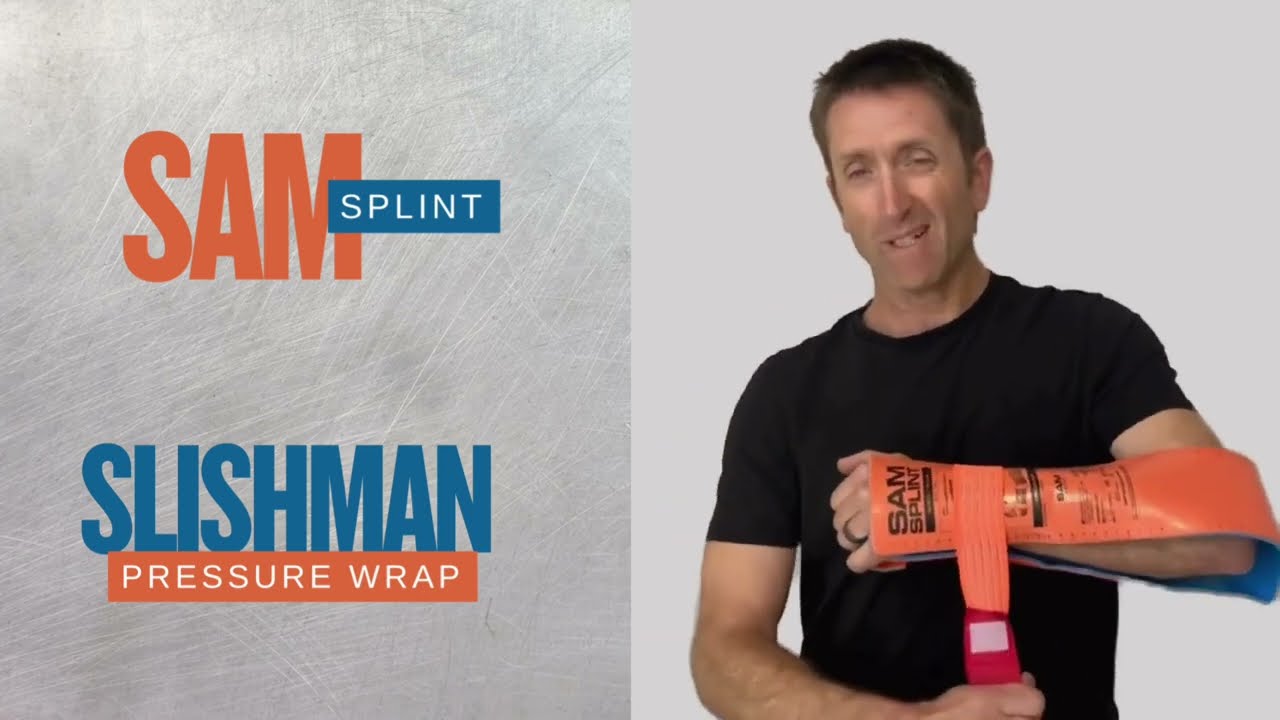 How to apply a SAM Splint on an arm with a Slishman Pressure Wrap