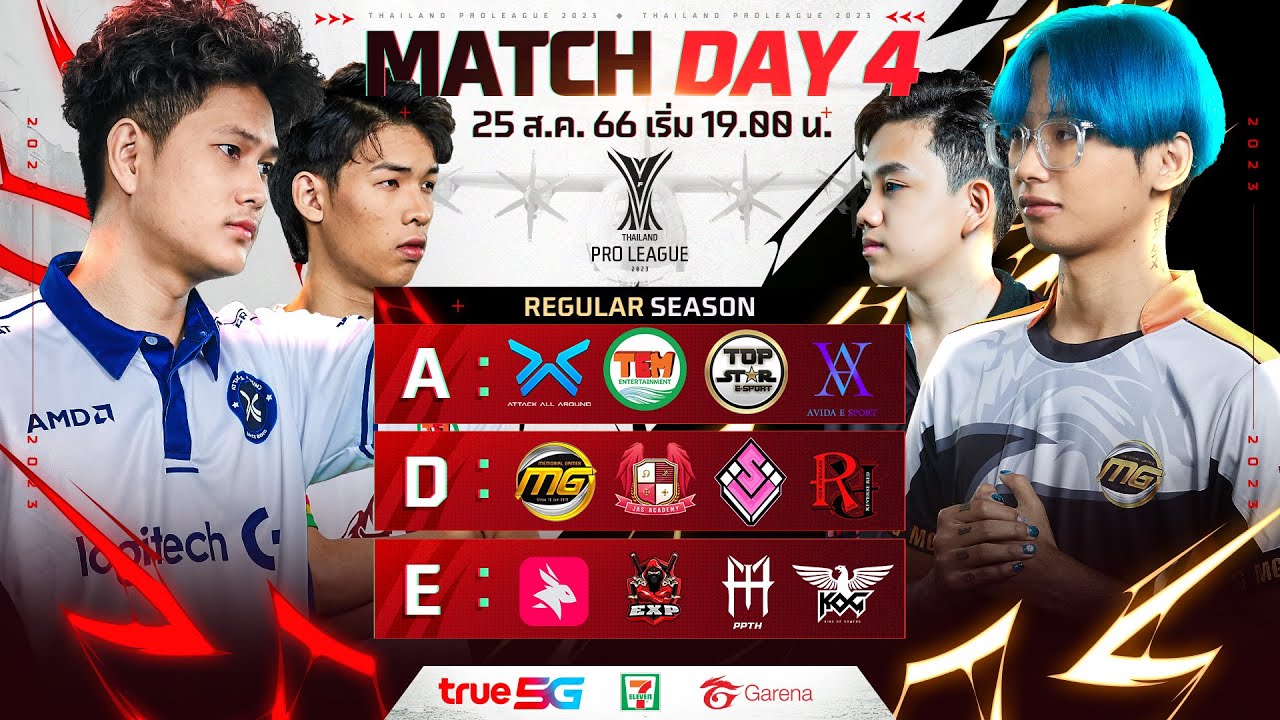 🔴ᴸᶦᵛᵉ Free Fire Thailand Pro League 2023 - Regular Season Day 4