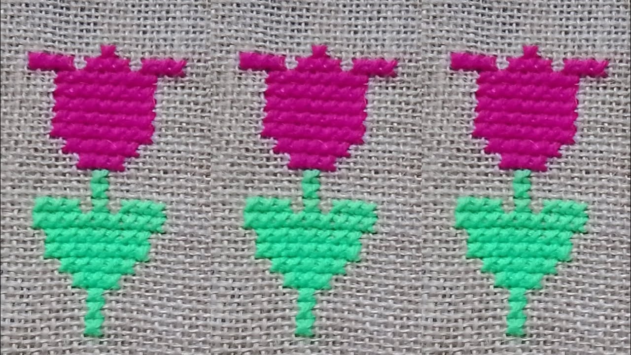 Tulip flower 🌷 # টিউলিপ ফুল ডিজাইন #টিউলিপ #tulips #viral #woolencraft #ason