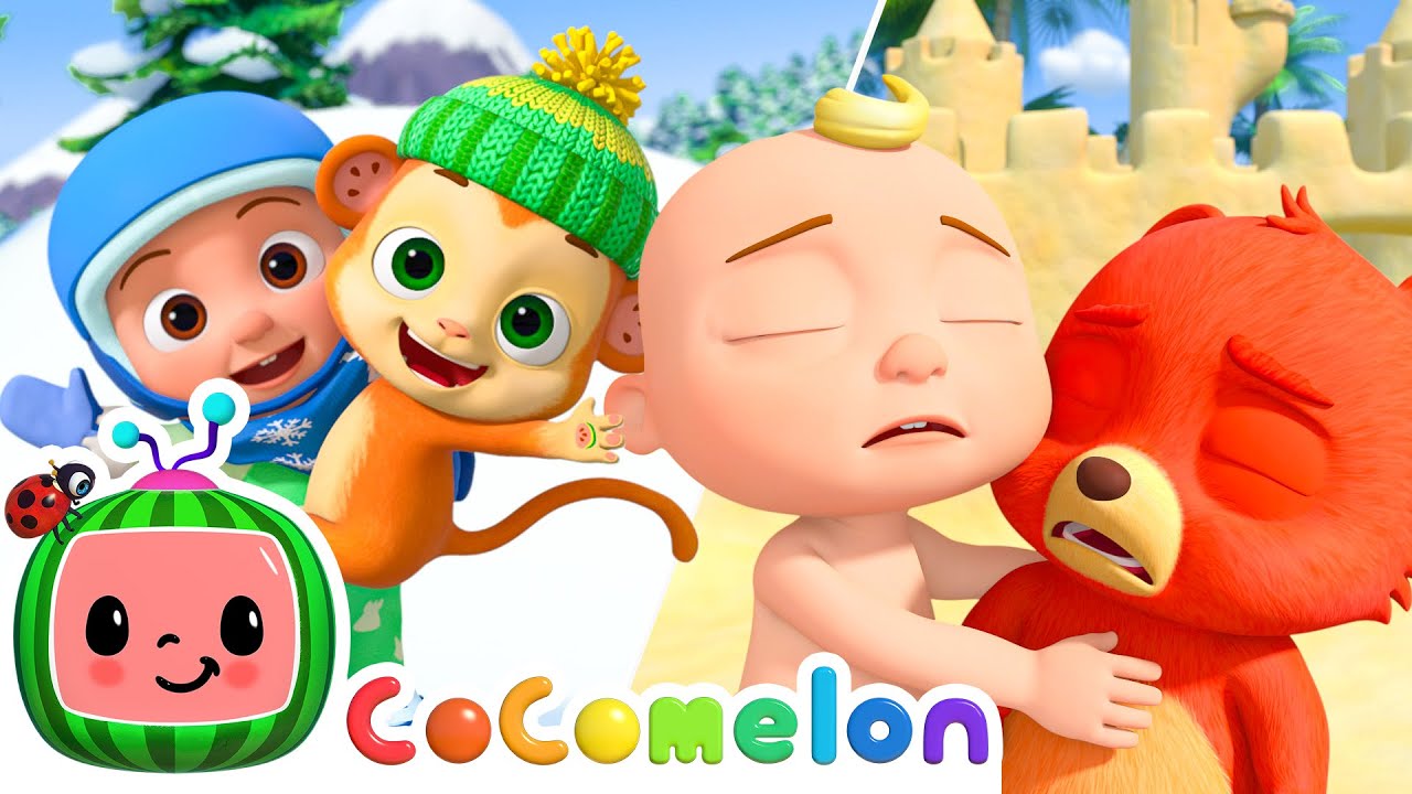 How Are You? If You're Happy Try Again +  If You're Happy at the Beach | CoComelon Animal Time Songs