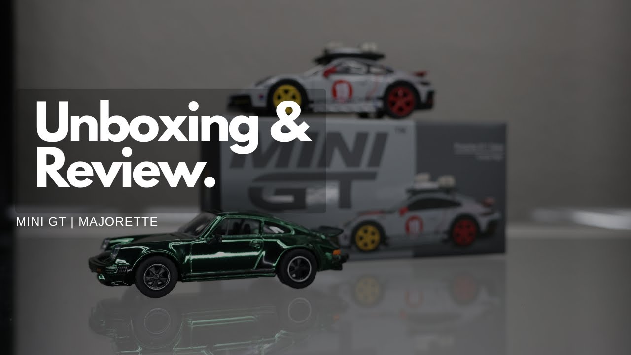 Mini GT Porsche 911 Dakar “Uncle Rally” & Majorette Porsche 930 Turbo | Unboxing & Review