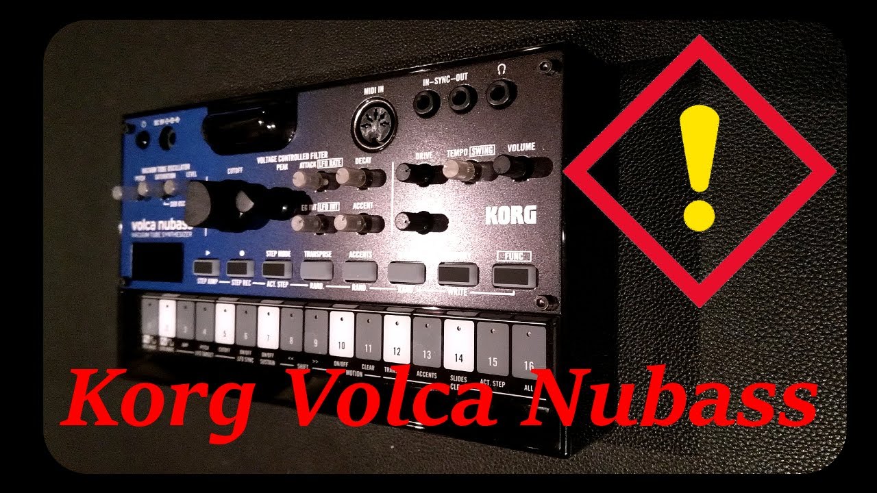 Korg Volca Nubass Tutorial of some kind