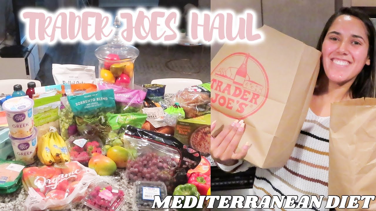 HUGE *HEALTHY* TRADER JOES HAUL | mediterranean diet