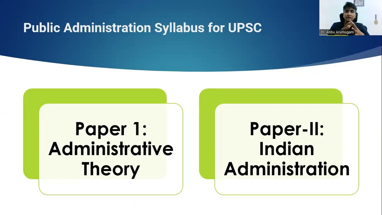 UPSC| MAINS| Can I Choose Public Administration as my Optional | Dr.Anbu Arumugam