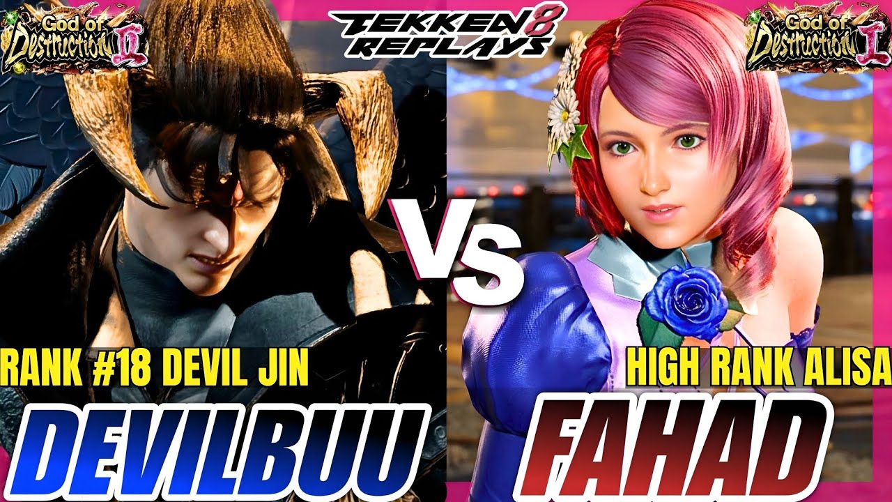 Tekken 8 - Devilbuu (Devil Jin) vs Sigma Fahad (Alisa) - Epic Ranked Match