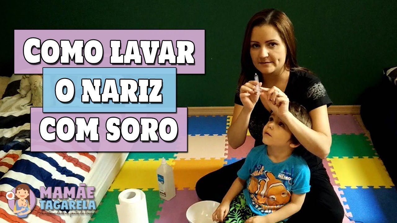 Como fazer LAVAGEM NASAL com soro - aprenda a LIMPAR O NARIZ
