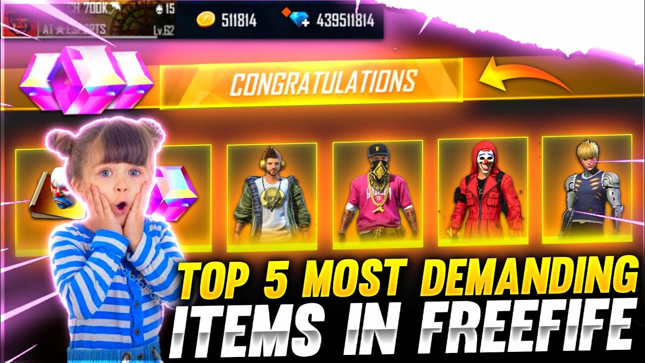 Top 15 Most Rare Items In FF🤯❤️ - Garena Free Fire 🔥