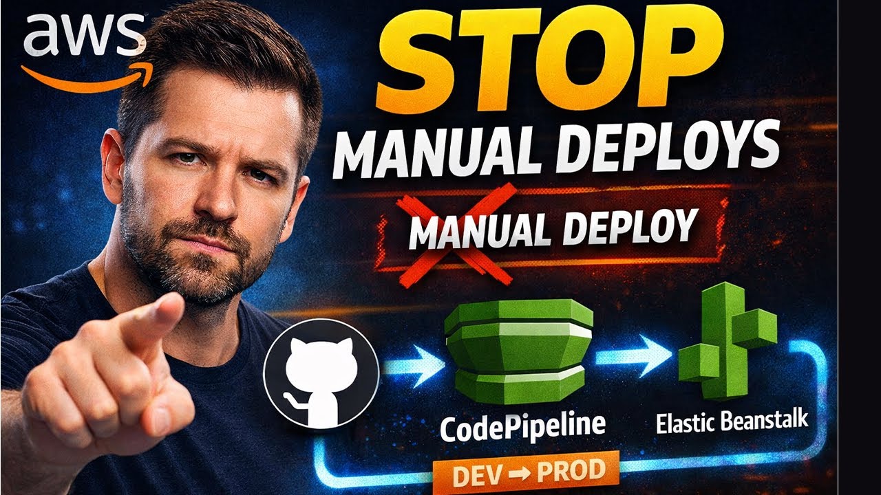 AWS CodePipeline + Elastic Beanstalk | Полное развертывание CI/CD (разработка → производство)