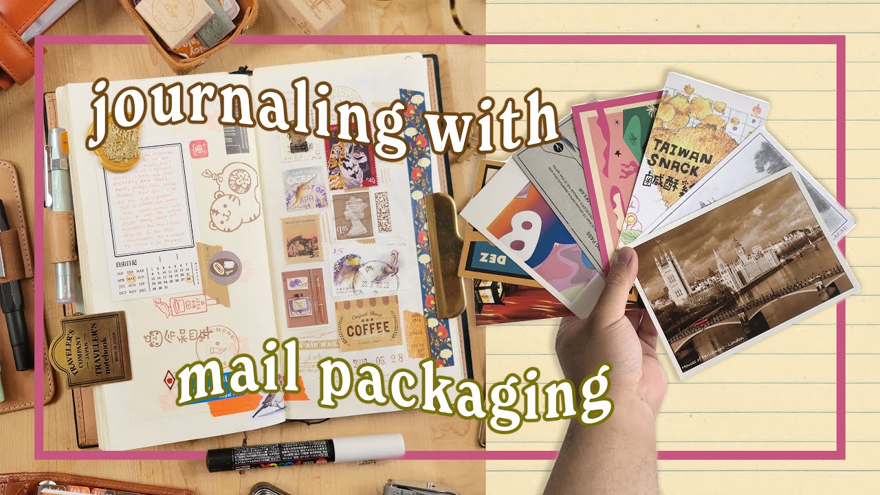 Journaling with Mail Packaging Only | Journal with Me