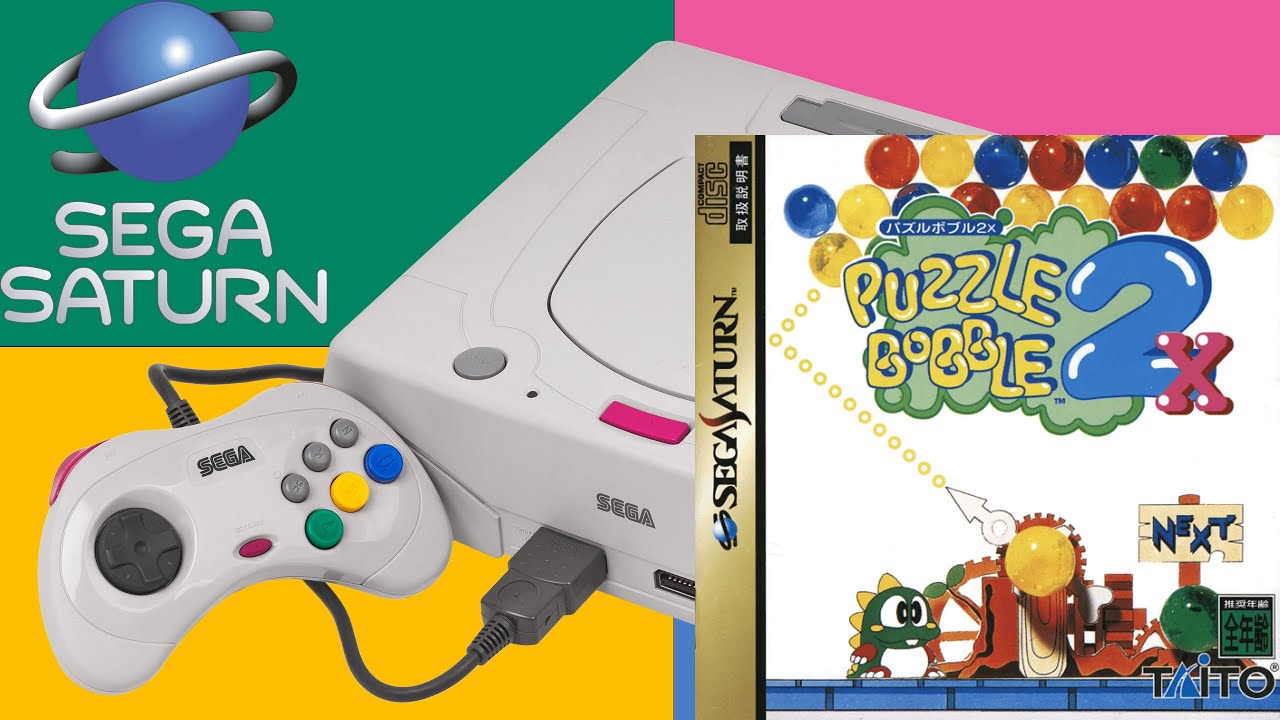 🧩🧩Puzzle Bobble 2x Sega Saturn 🧩🧩