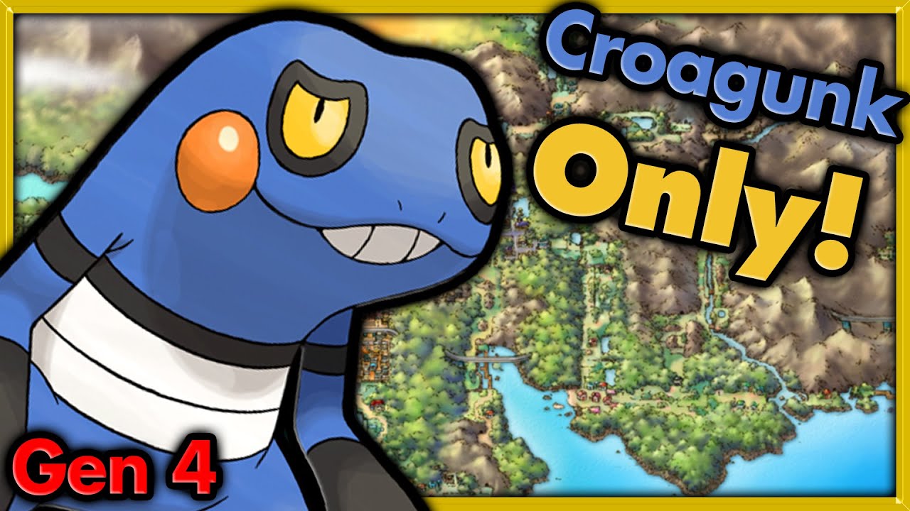 Can I Beat Pokemon Heart Gold with ONLY Croagunk? 🔴 Pokemon Challenges