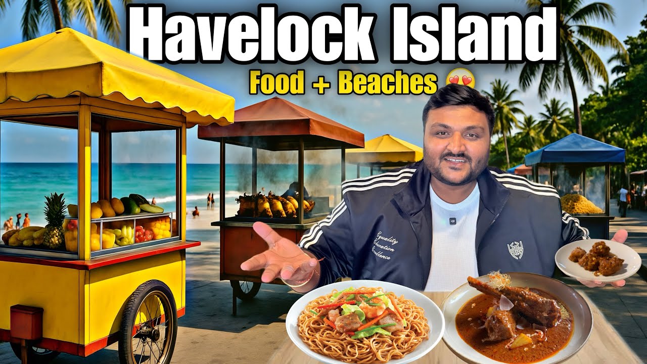 Exploring Havelock Island on Rental Scooty || Full Tour + Must-Try Street Food 