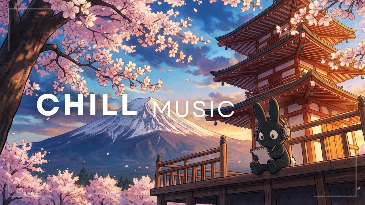 Let your worries fall like cherry blossoms. 🌸✨ music for reading, sleeping & stress relief