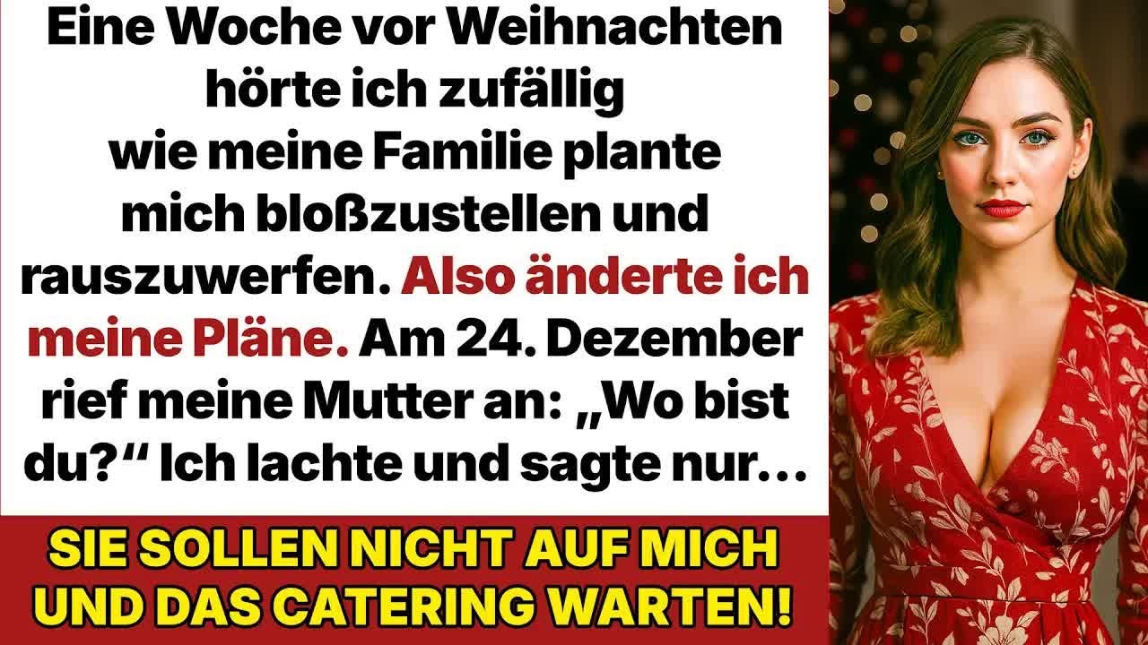 Eine Woche vor Weihnachten hörte ich, wie meine Familie plante, mich bloßzustellen…